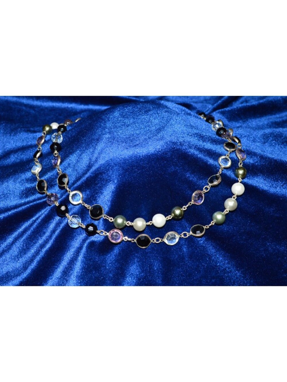 Whimsigoth Beaded Necklace Layering Coquette Roamtanitc Goth Charm Delicate Y2K